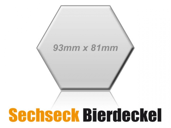 Sechseck Bierdeckel